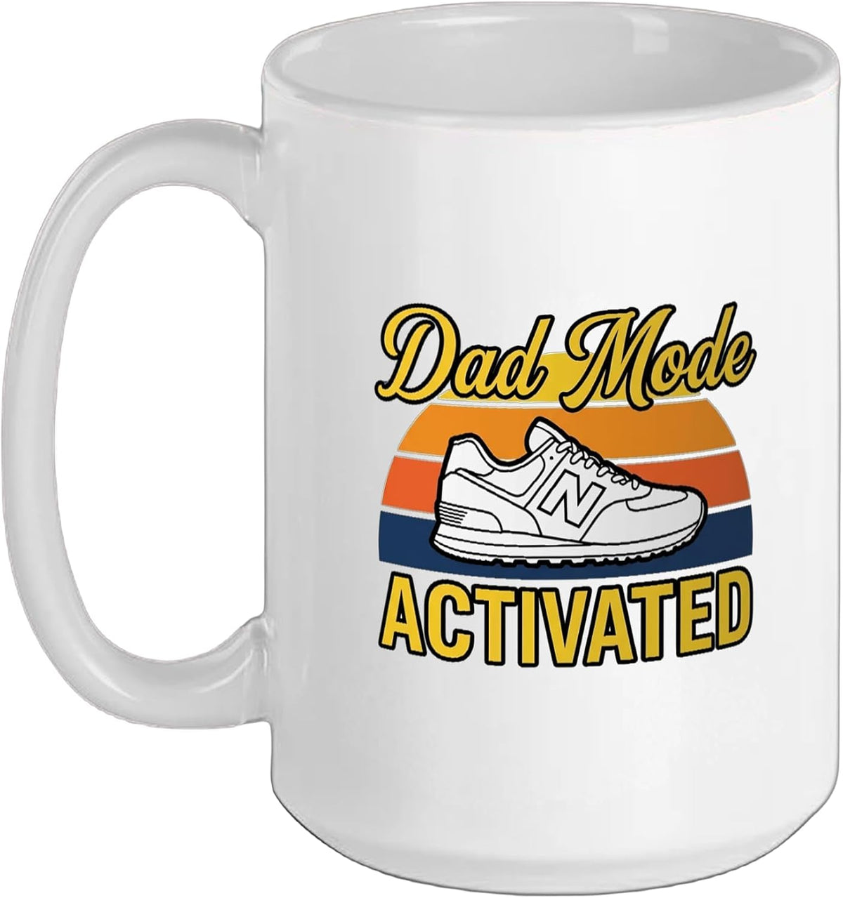 Dad Mode Activated Funny Retro Design Ceramic Mug