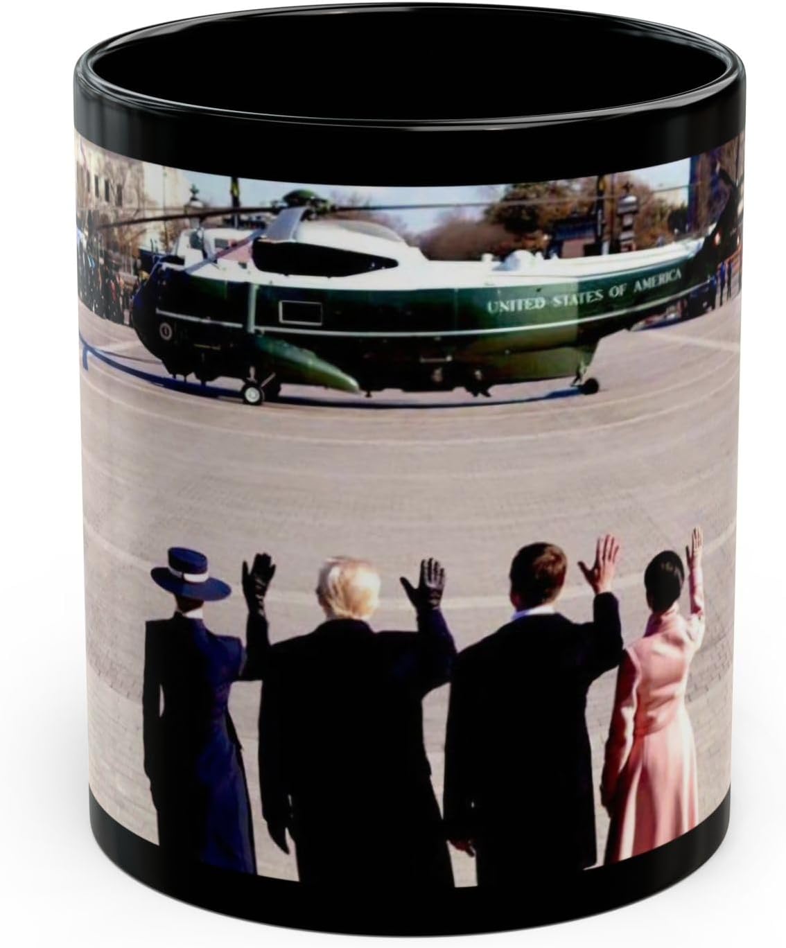 Trump Presidential Inauguration Day Political Black Ceramic Mug