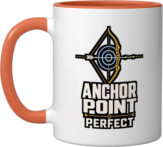 Archery Anchor Point Perfect Bow Target Shooter Ceramic Mug