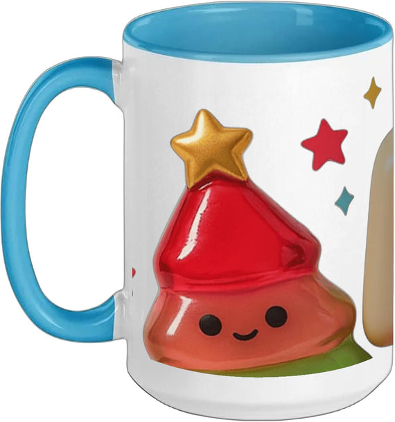 Cute Kawaii Christmas Tree Squishy Ceramic Mug