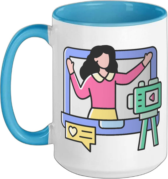 Video Blogger Vlogger Podcaster Ceramic Mug