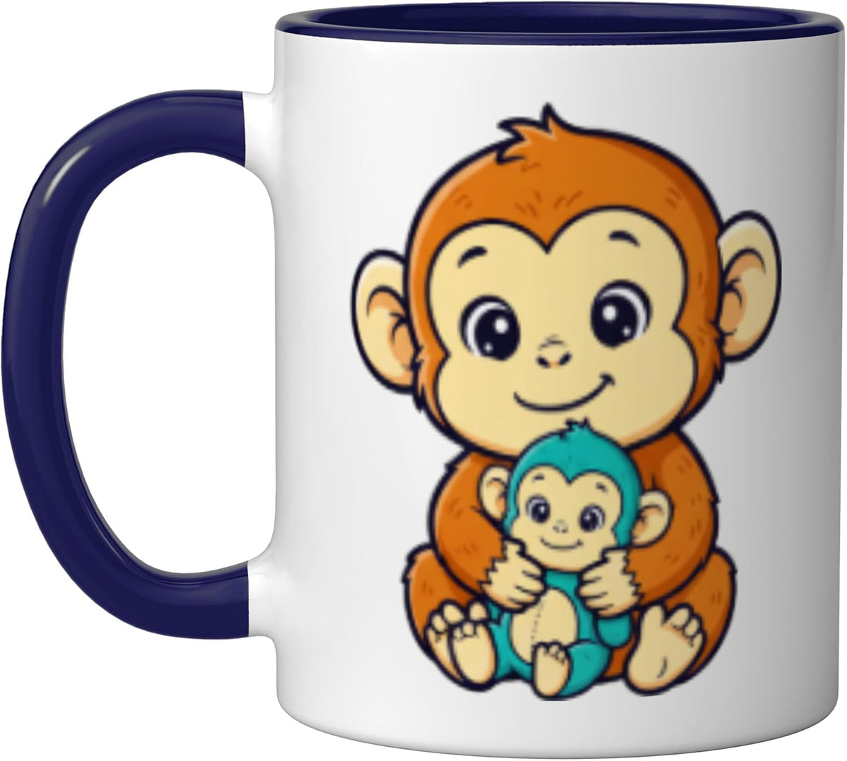Cute Baby Monkey Japanese Macaque For Men Women Kids Girls Ceramic Mug