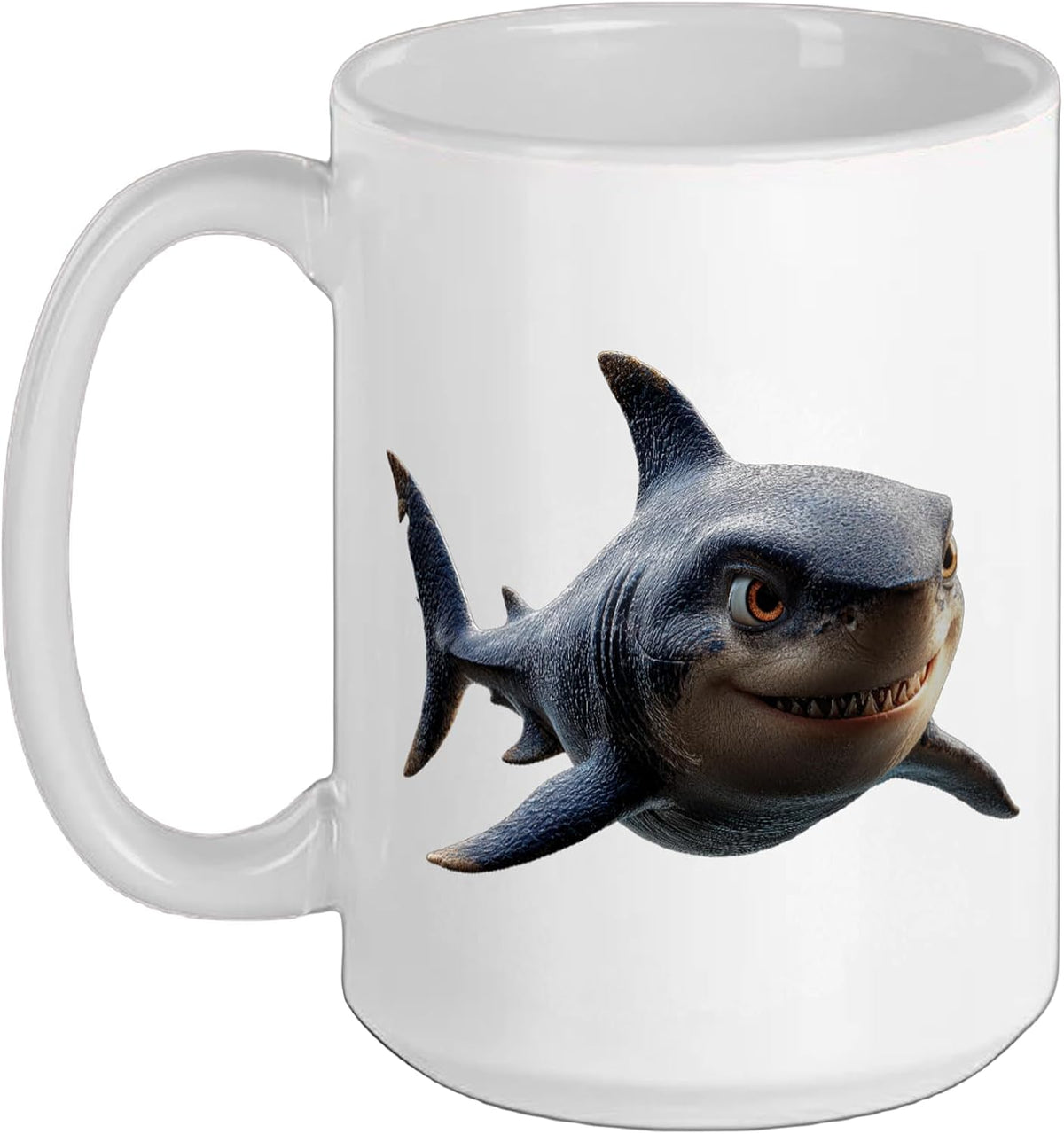 Shark Design Tiger Sharks Gray White Great Shark Ceramic Mug