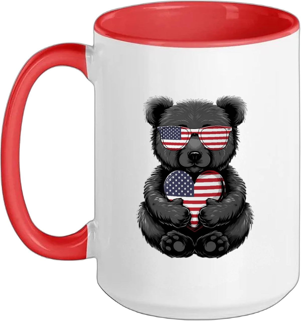 American Flag Usa Flag Patriotic 4th Of July Red White Ceramic Mug