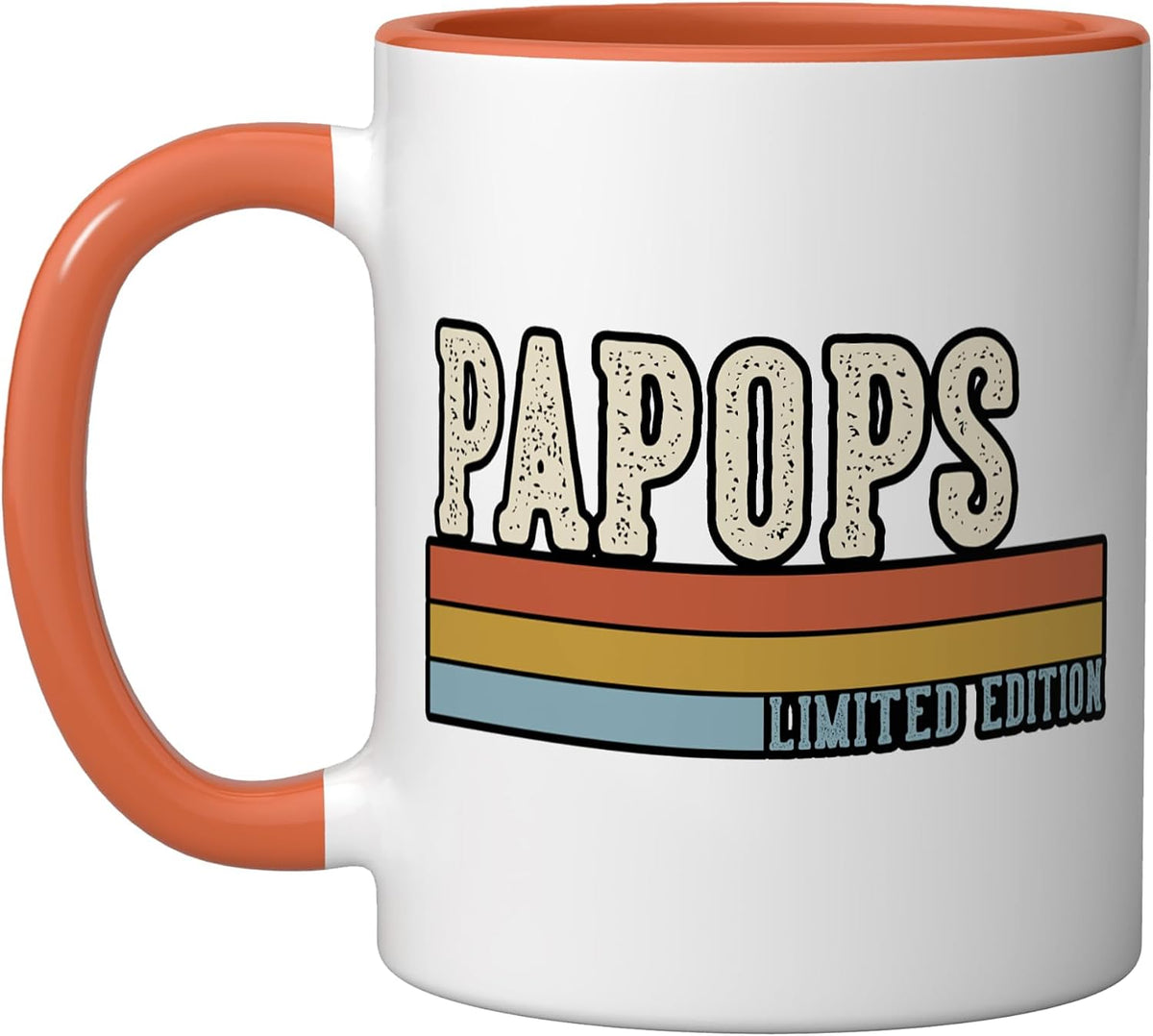 Papops Vintage Grandpa Retro Fathers Day Christmas Ceramic Mug