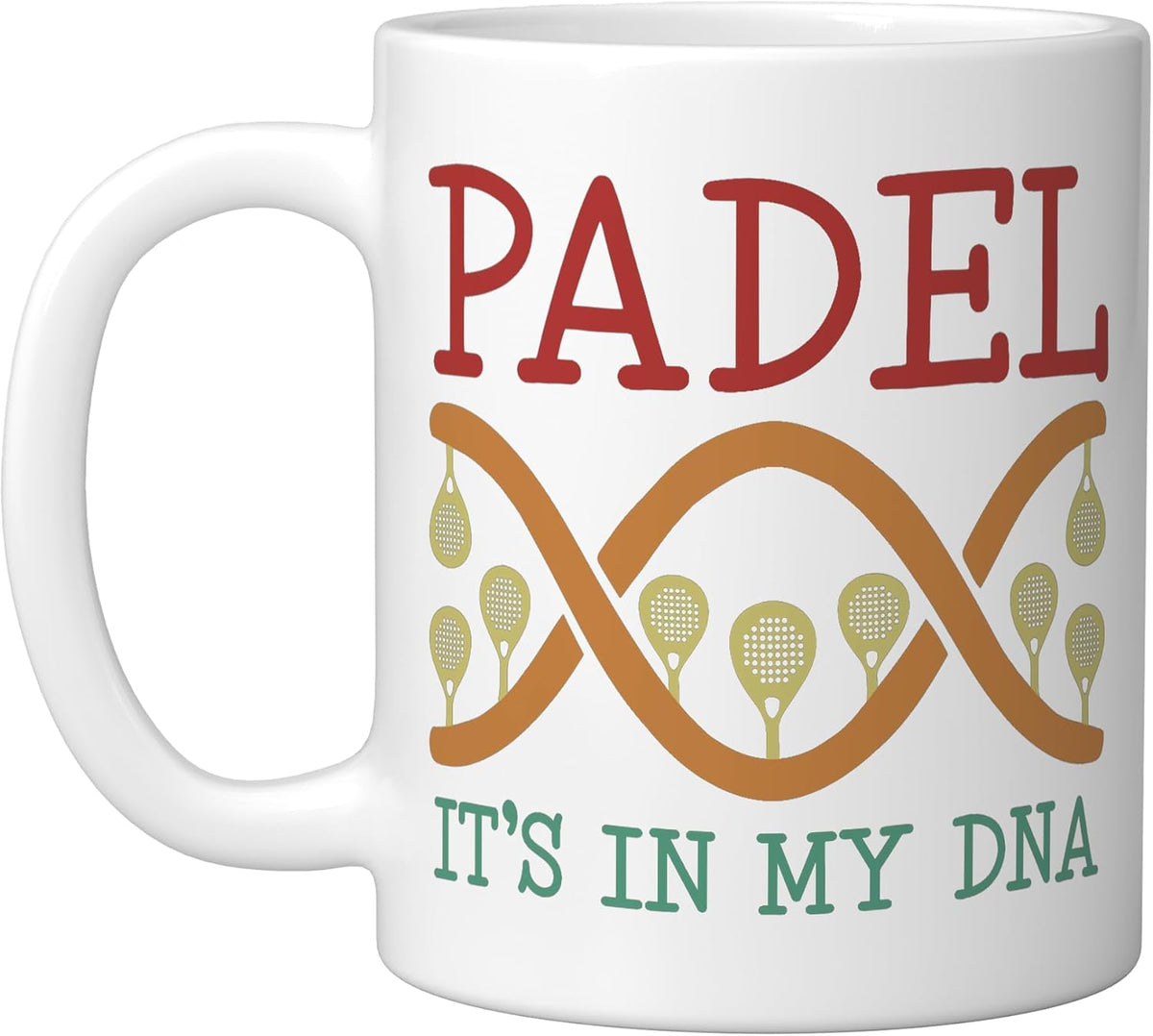 It's In My Dna Paddle Tennis Paddleball Padel Tennis Padel Ceramic Mug