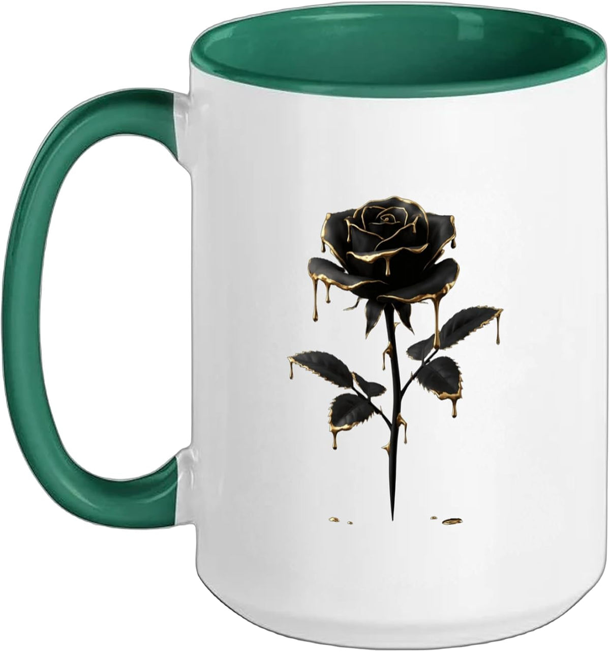 Black Rose Flower Botanist Garden Gardening Flower Rose Ceramic Mug