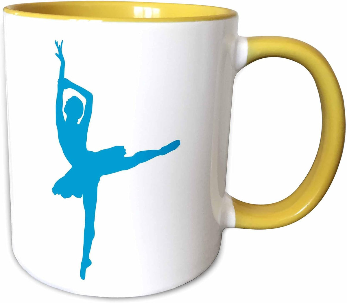 Blue Ballet Dancer Ceramic Mug