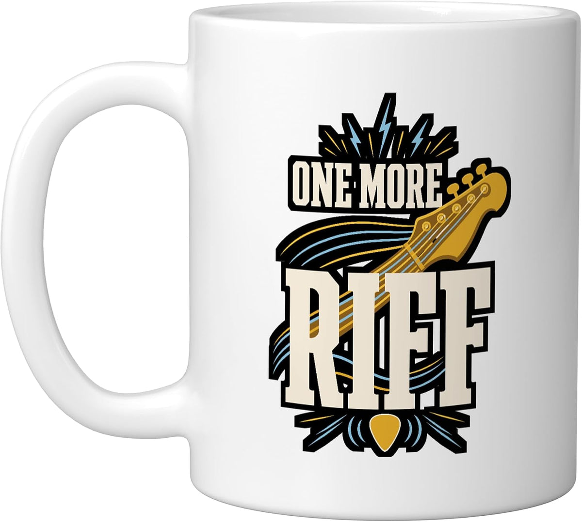 More Riff Electric Bass Guitar Player Ceramic Mug