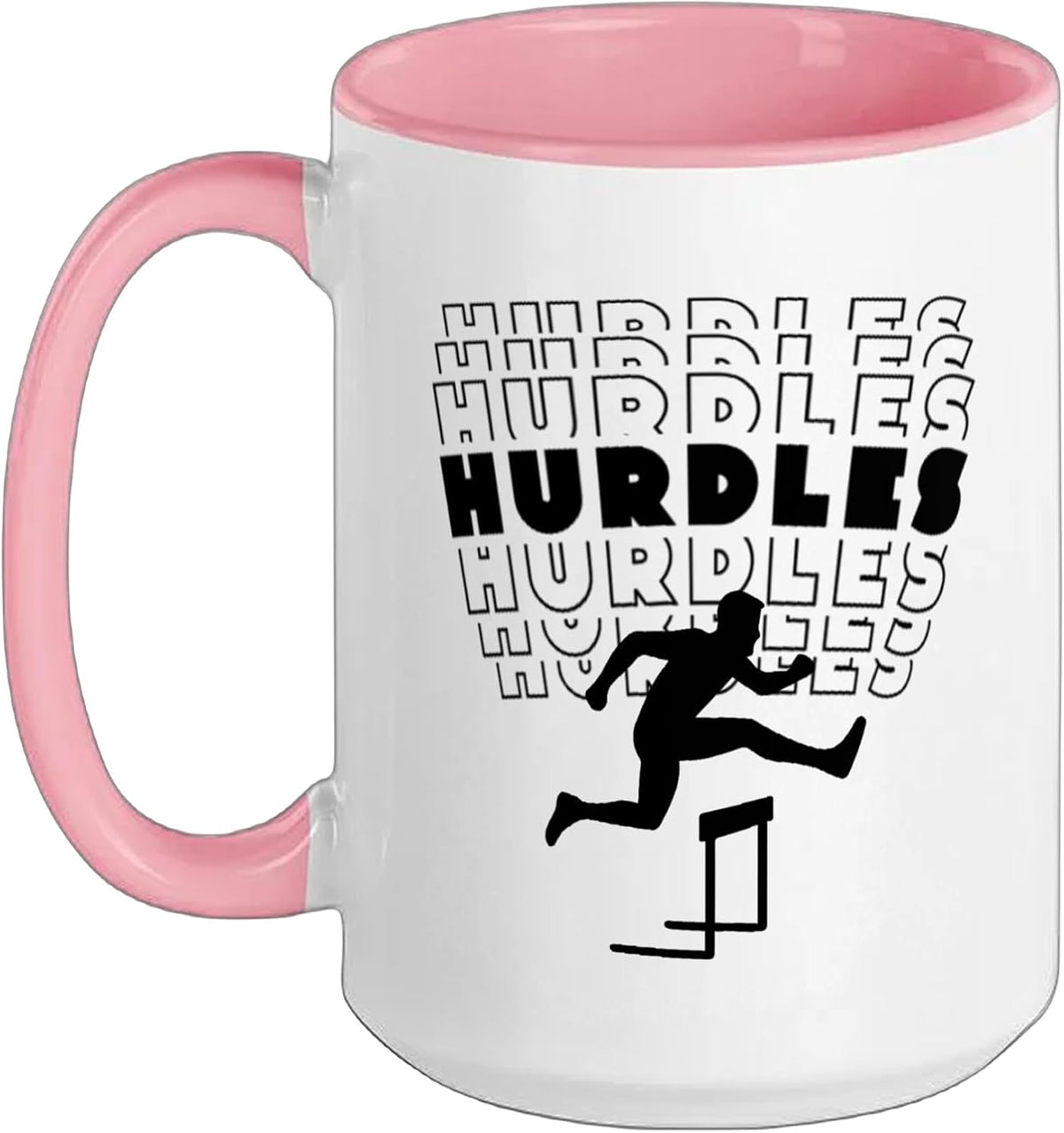 Retro Guy Color Hurdles - Fun For Hurdle Runners Ceramic Mug