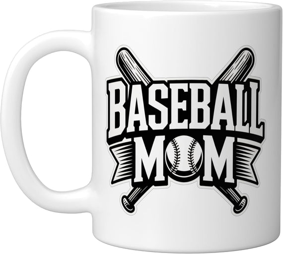Baseball Mom Christmas Ceramic Mug