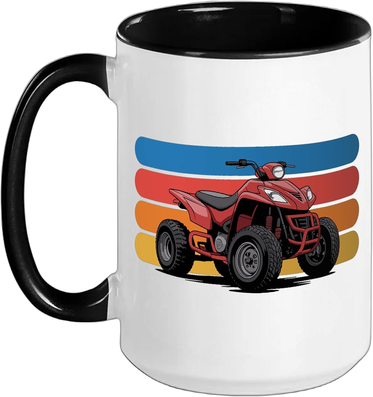 Best Atv Art For Men Women Kids Atv Rider Quad Dirt Racer Ceramic Mug