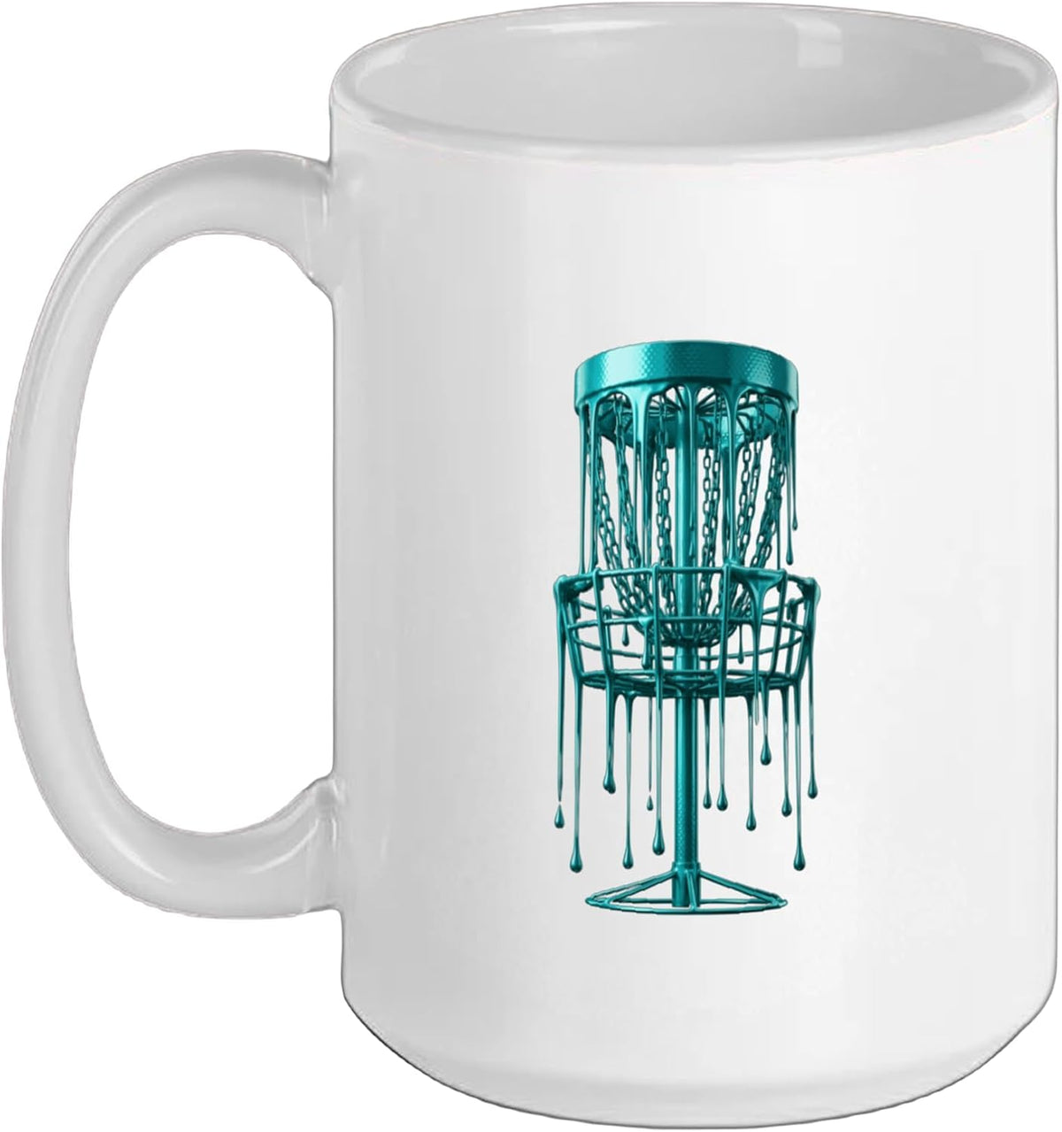 Disc Golf Basket Disc Golfer Frolfing Disc Golf Player Ceramic Mug