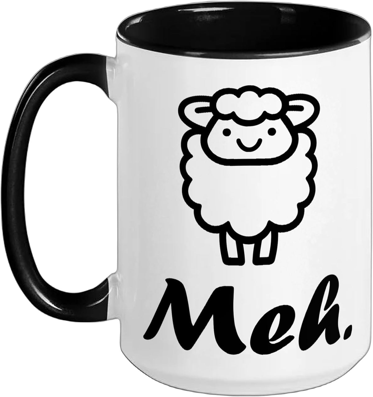 Cute Little Sheep Simple Animals Meh Sheep Ceramic Mug