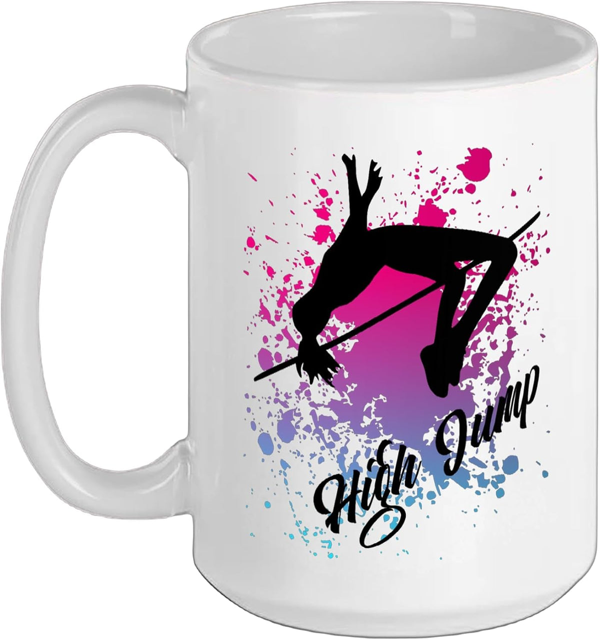 High Jump Girl - Retro Colors High Jump Ceramic Mug
