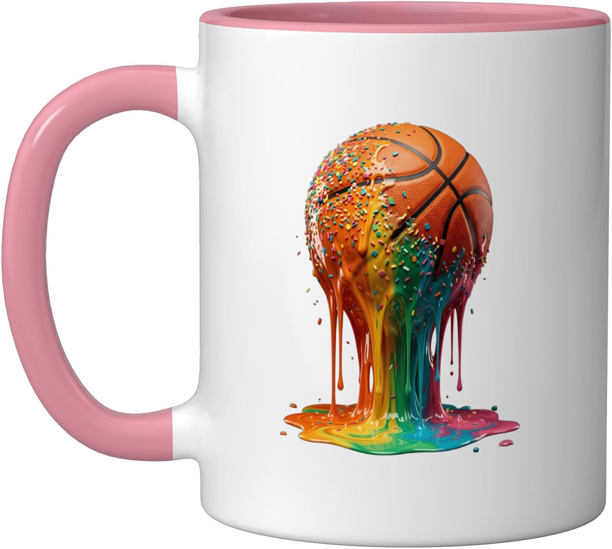 Drip Basketball Player Ice Cream Sprinkles Ceramic Mug