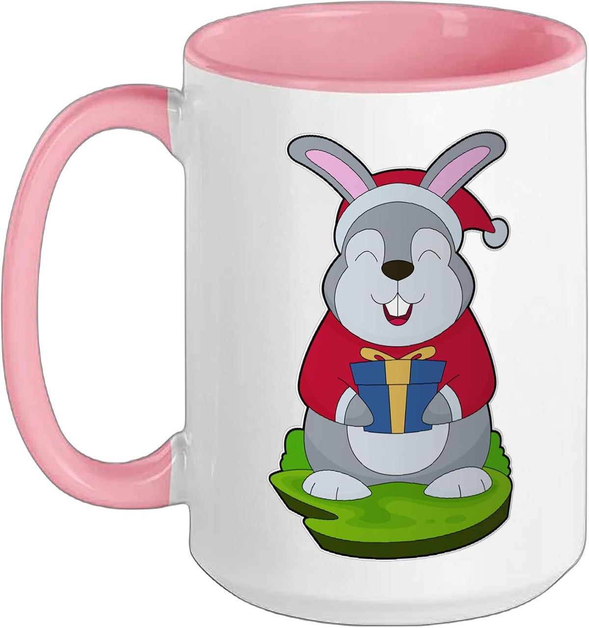 Rabbit Christmas Package Ceramic Mug