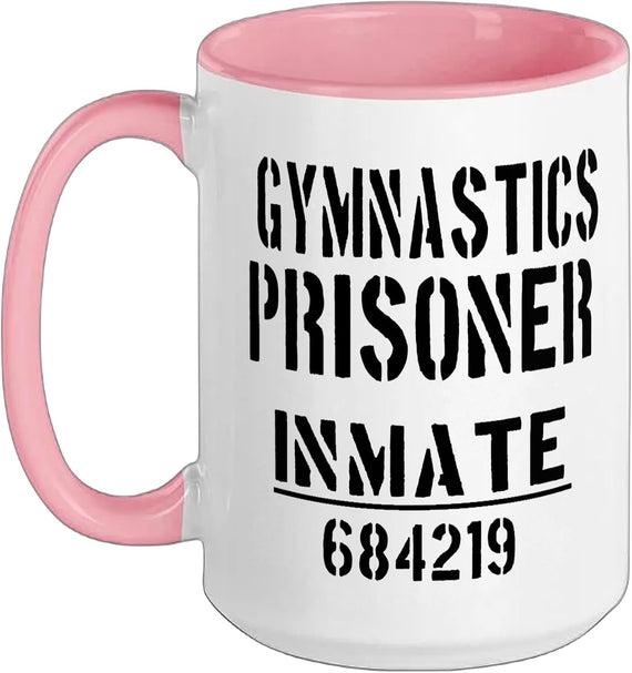 Gymnastics Prisoner Halloween Costume/Funny Gymnast Inmate Ceramic Mug