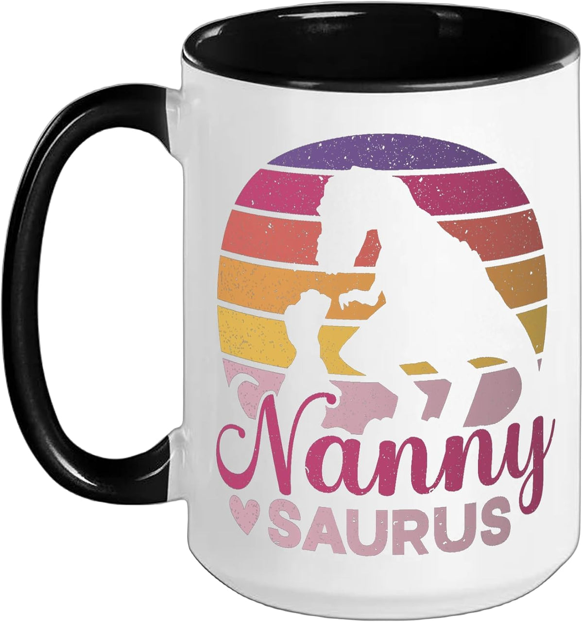 Nannysaurus Funny Dinosaur Nanny Gift Ceramic Mug