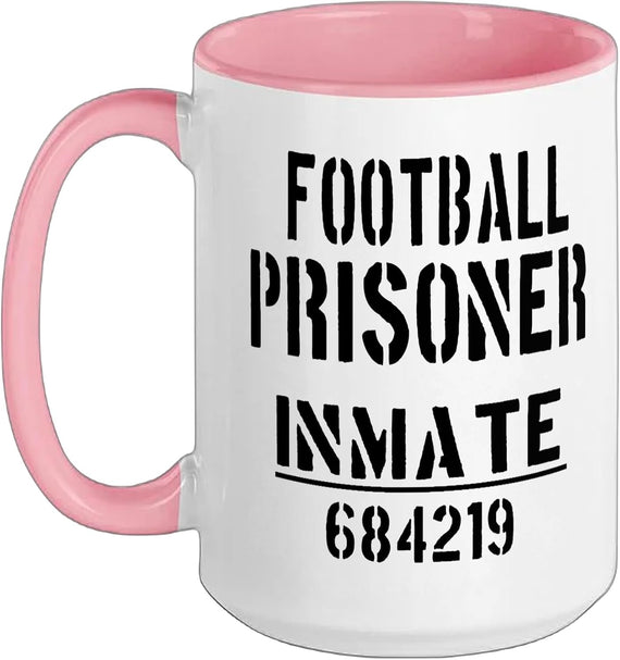 Football Halloween Costume Prisoner Jail Inmate Ceramic Mug