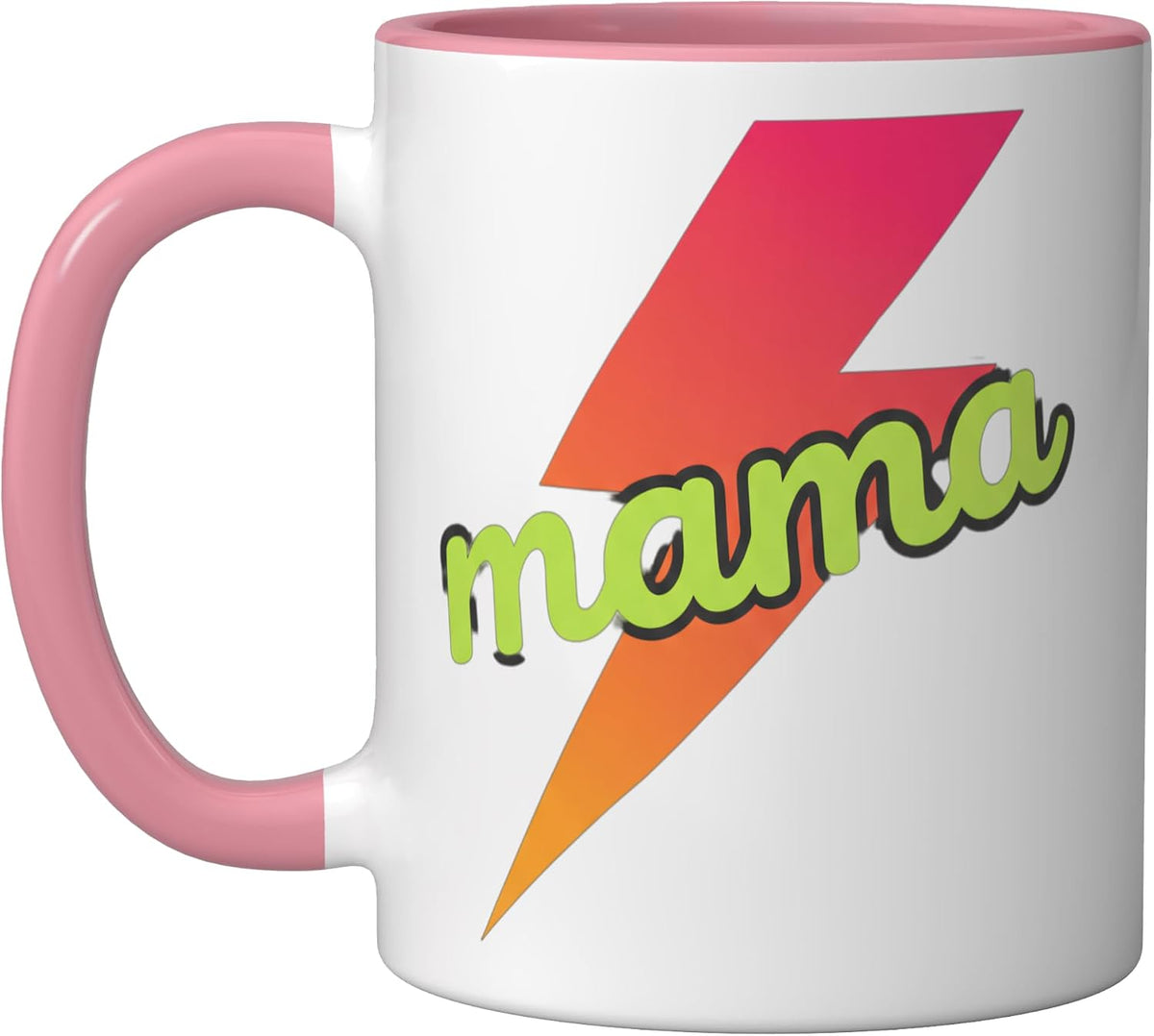 Mama Mom Retro Script Christmas Ceramic Mug