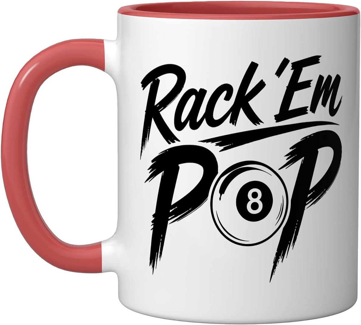 Billiards Dad Known Rack Em Pool Hall Father Racker Ceramic Mug