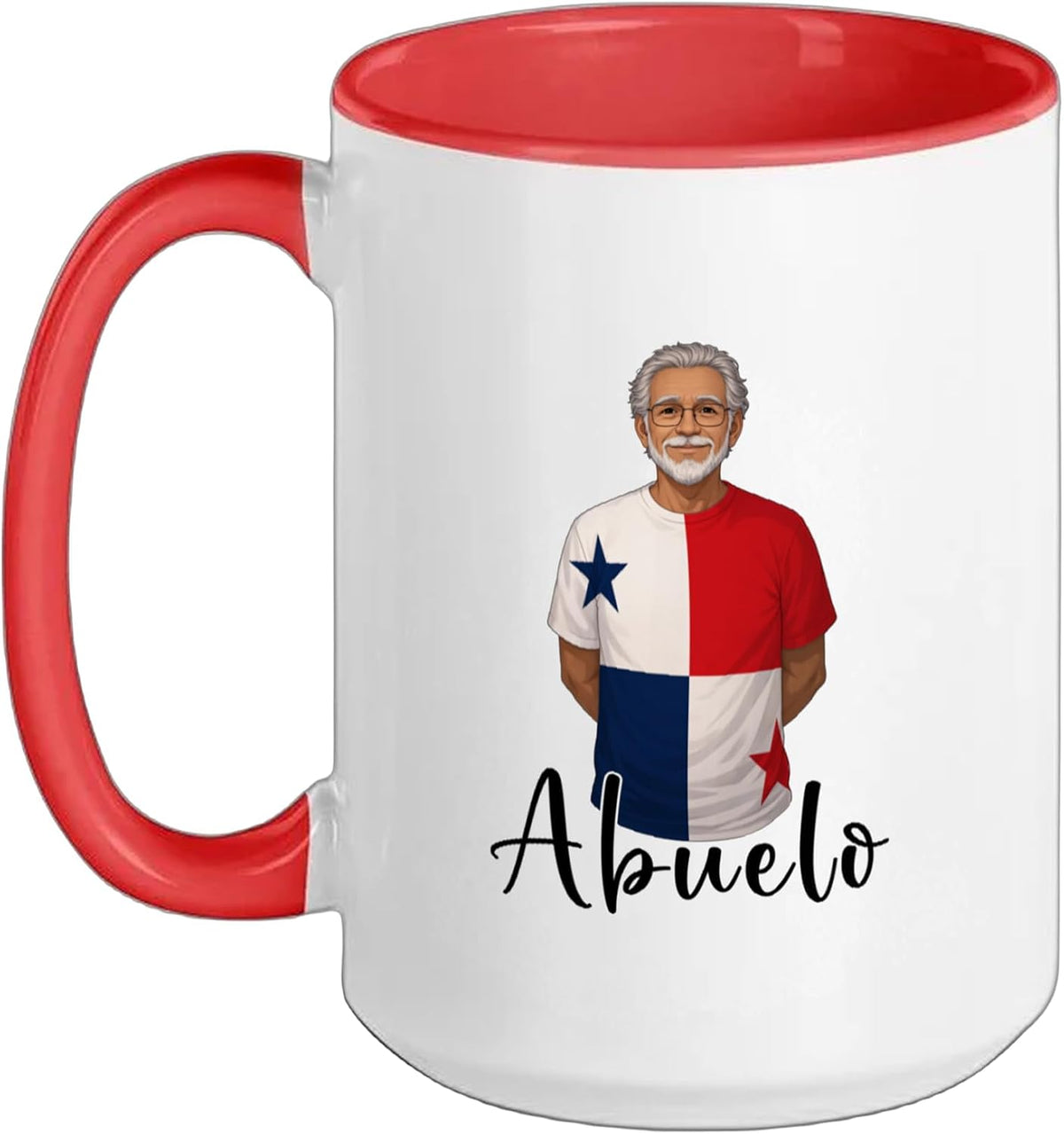 Granddad Panamanian Flag Grandfather Grandpa Abuelo Panama Ceramic Mug
