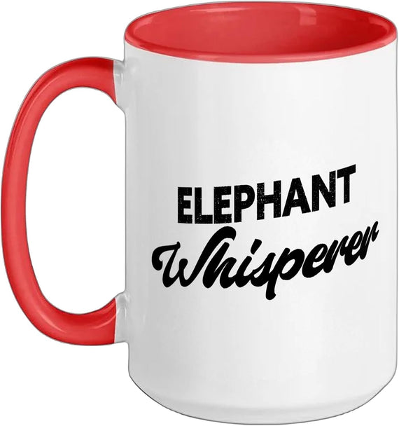 Elephant Whisperer Funny Elephant Ceramic Mug