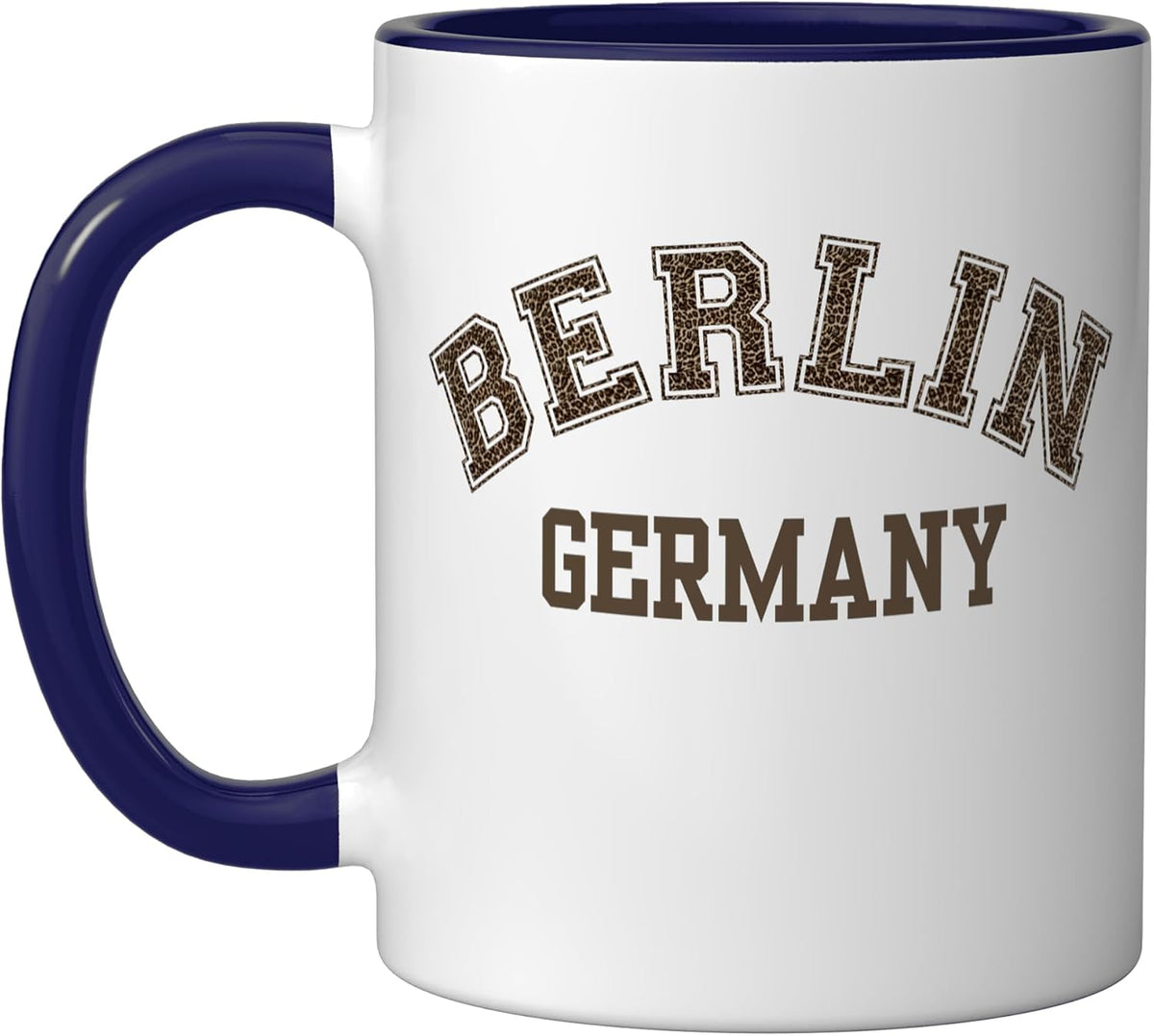 Berlin Germany Leopard Print - Retro City Souvenir Ceramic Mug