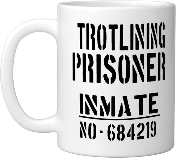 Trotlining Prisoner Halloween Costume Funny Inmate Ceramic Mug