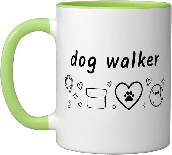 Dog Walking Walker Canine Exercise Pet Strolling Service Ceramic Mug