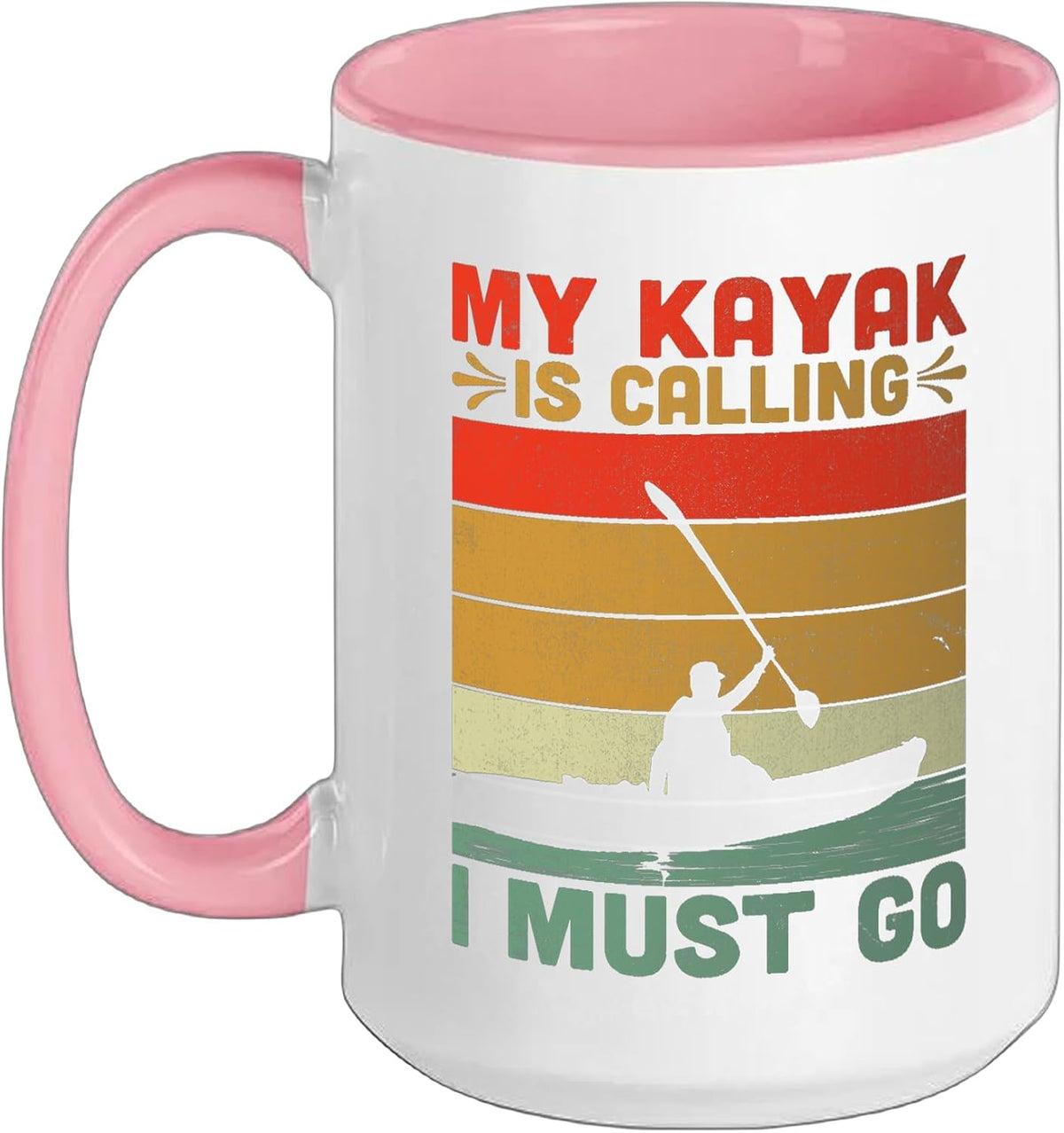 My Kayak Is Calling I Must Go Kayaking Kayaks Kayaker Ceramic Mug