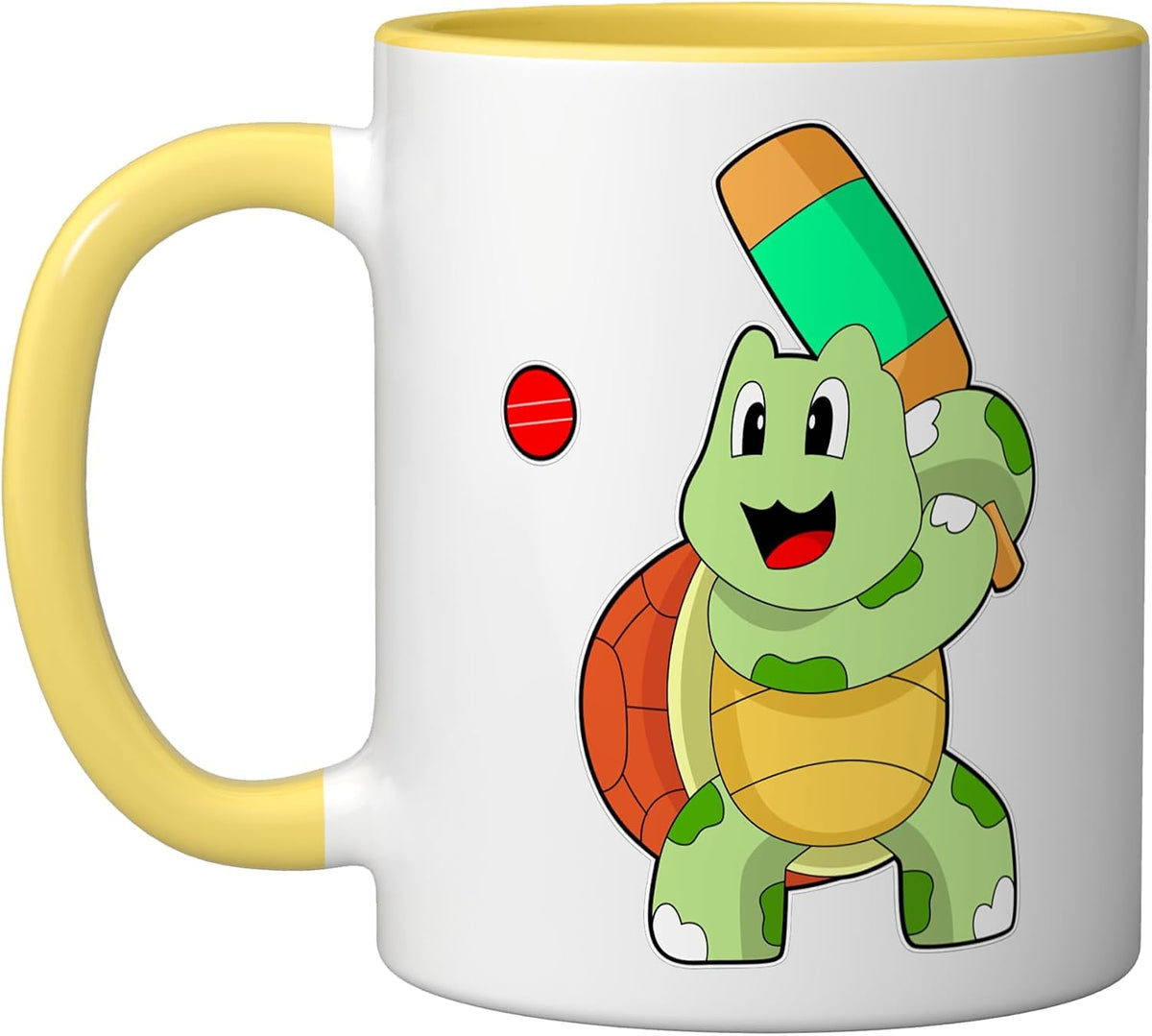 Turtle Cricket Bat Sports Halloween Ceramic Mug