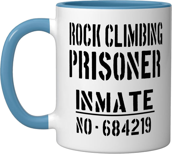 Rock Climbing Prisoner Halloween Costume Inmate Skier Ceramic Mug