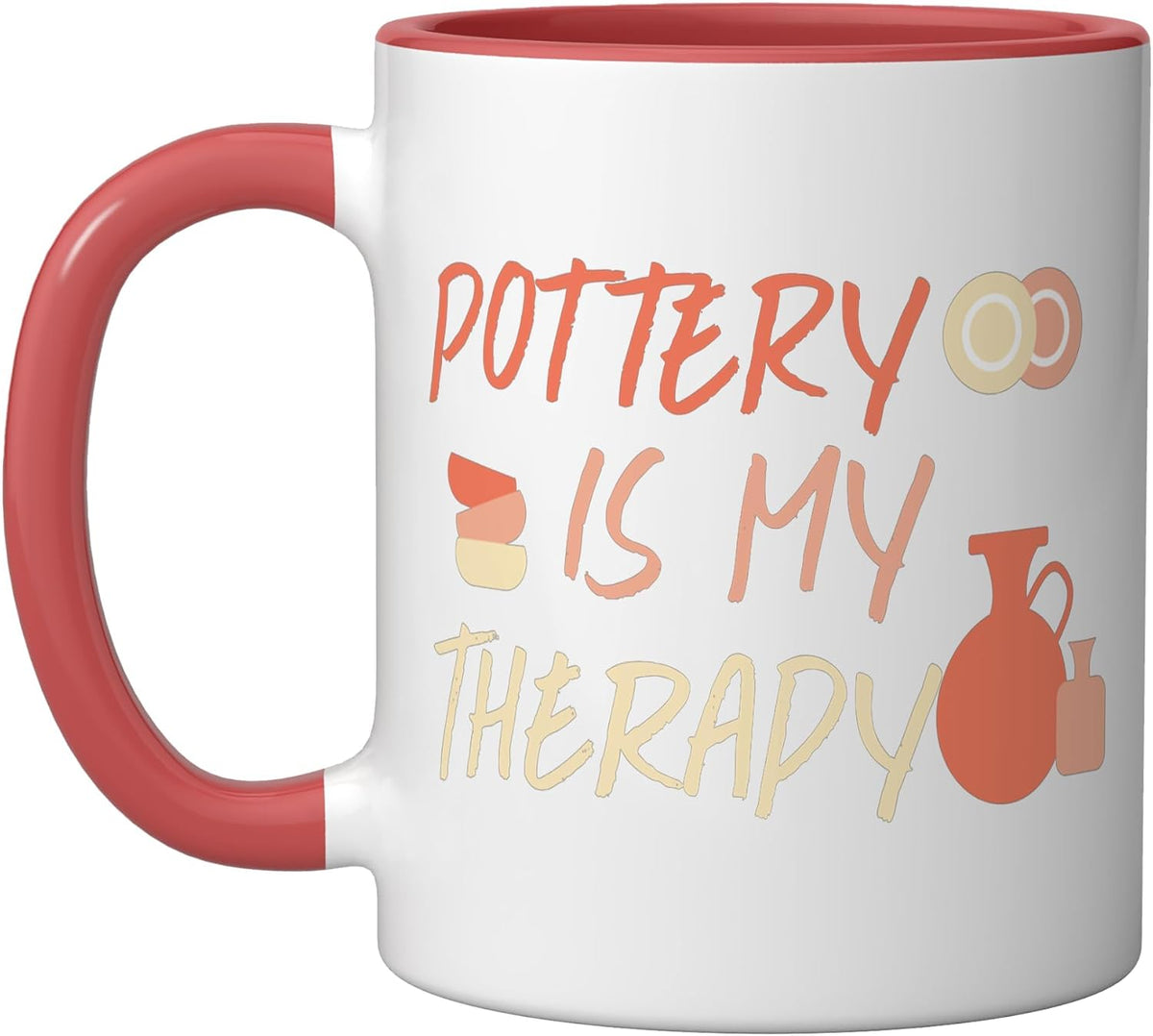 Pottery Is My Therapy Ceramic Mug