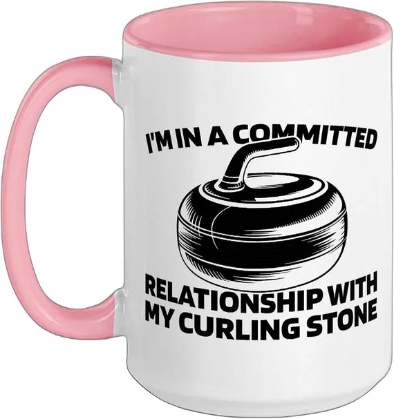 Committed Relationship With My Curling Stone Ceramic Mug