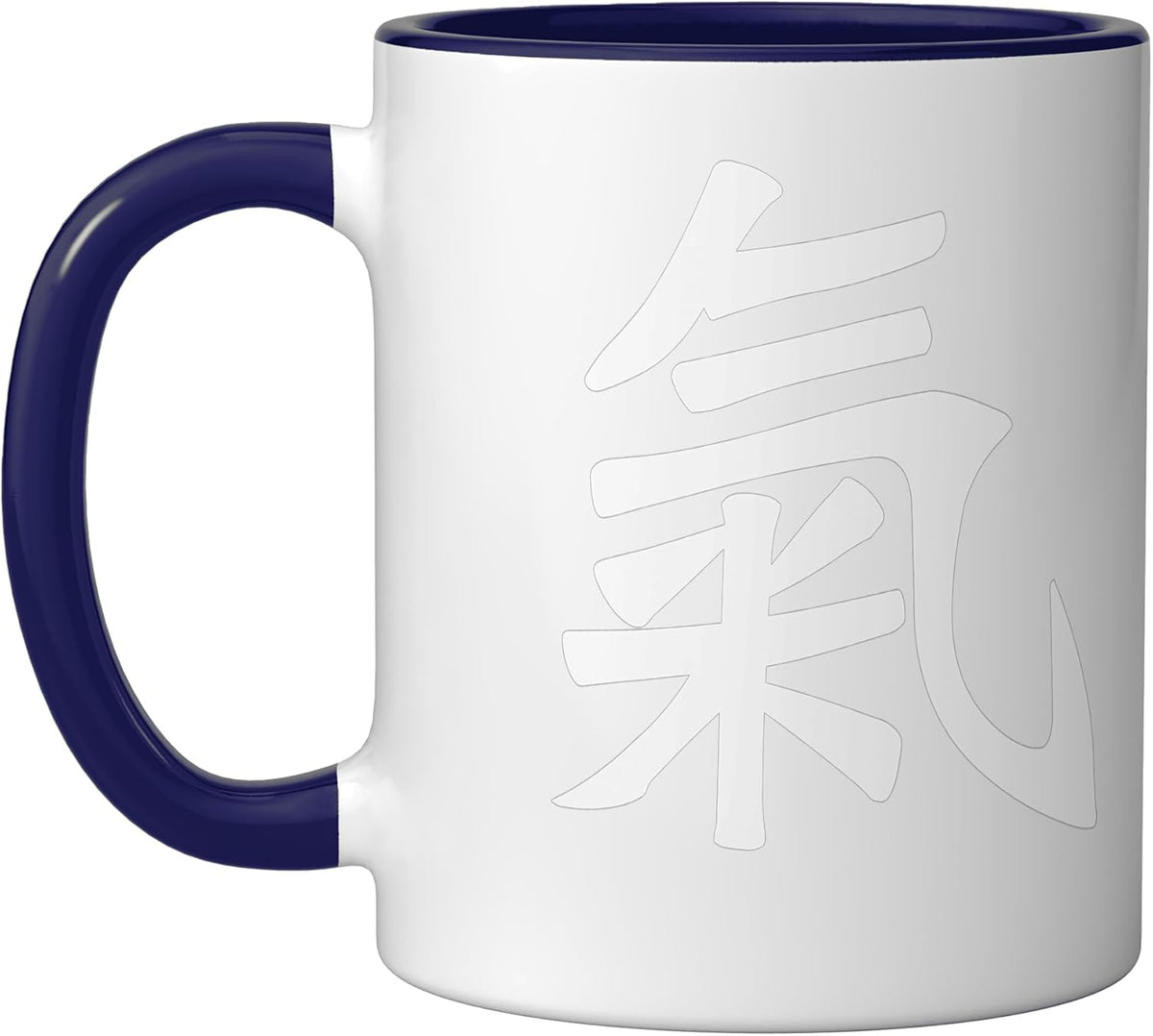 Qi Energy (Qigong) Traditional Kanji Calligraphy Character Ceramic Mug