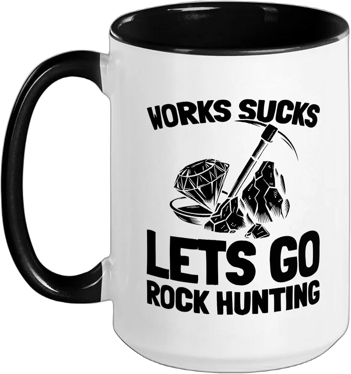 Geology - Geologist Collecting Rock Collector Ceramic Mug