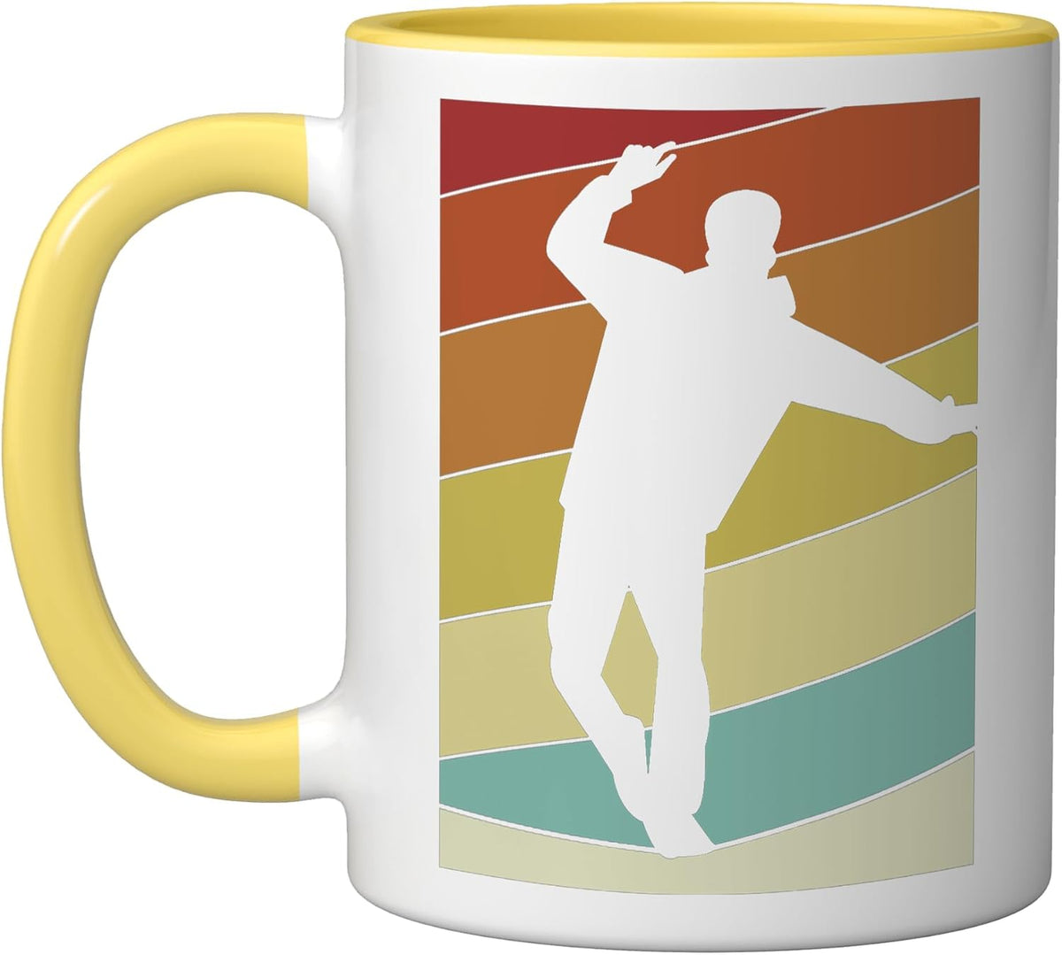 Retro Trickline Slackliner Silhouette Sport Ceramic Mug
