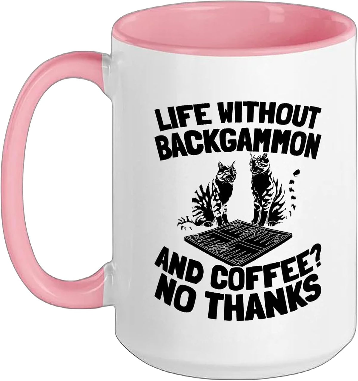 Strategy Dice - Board Game Backgammon Ceramic Mug