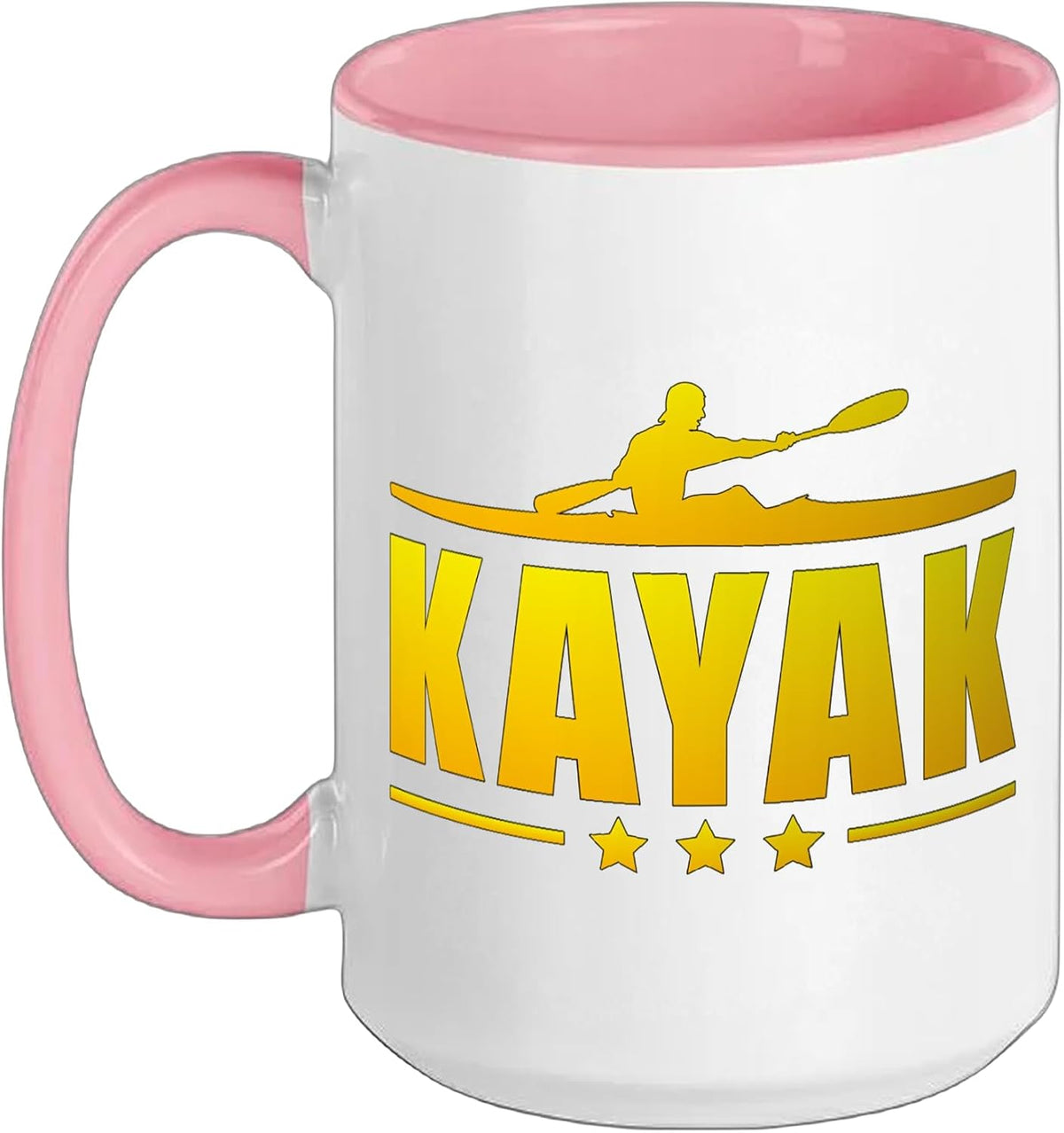 Kayak Kayaking Canoe Paddling River Vintage Retro Kayak Ceramic Mug