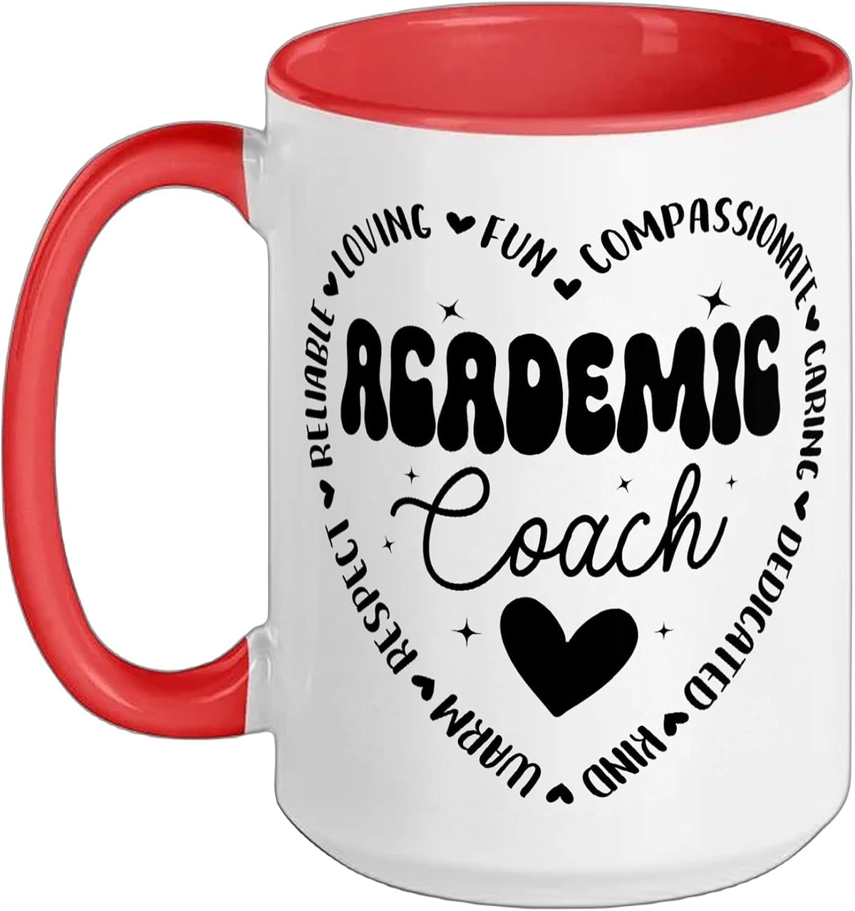 Academic Coach Heart Appreciation Ceramic Mug