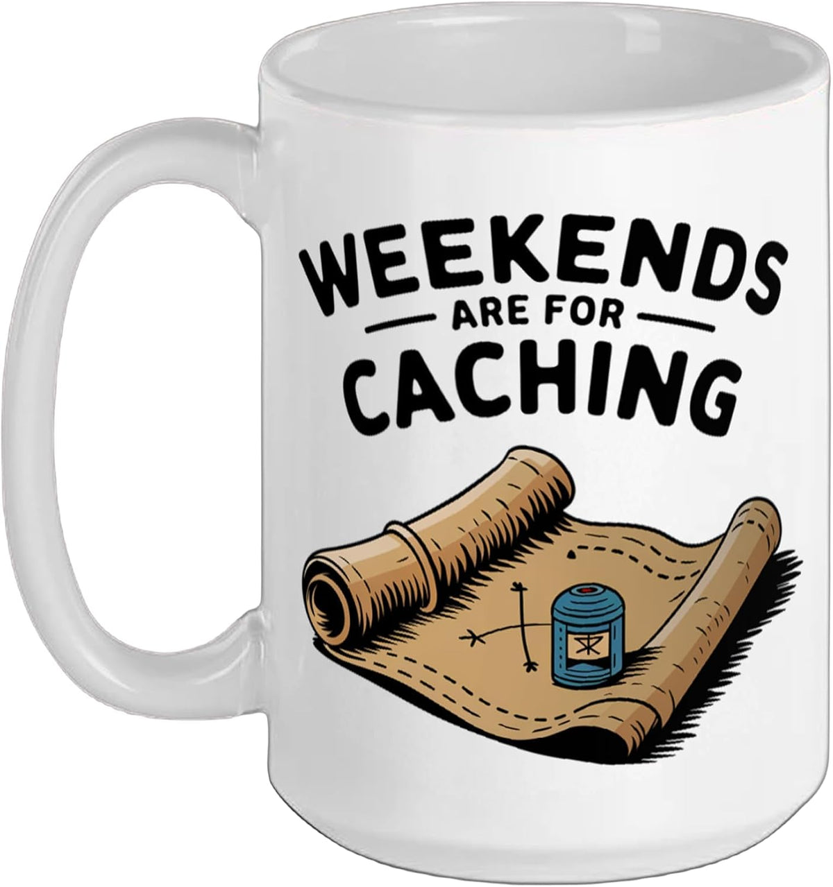 Weekends Are For Caching Geocache Hunting & Geocaching Ceramic Mug