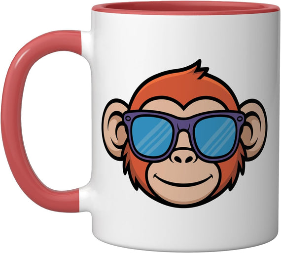 Cute Monkey With Sunglasses For Kids Who Love Monkeys Ceramic Mug