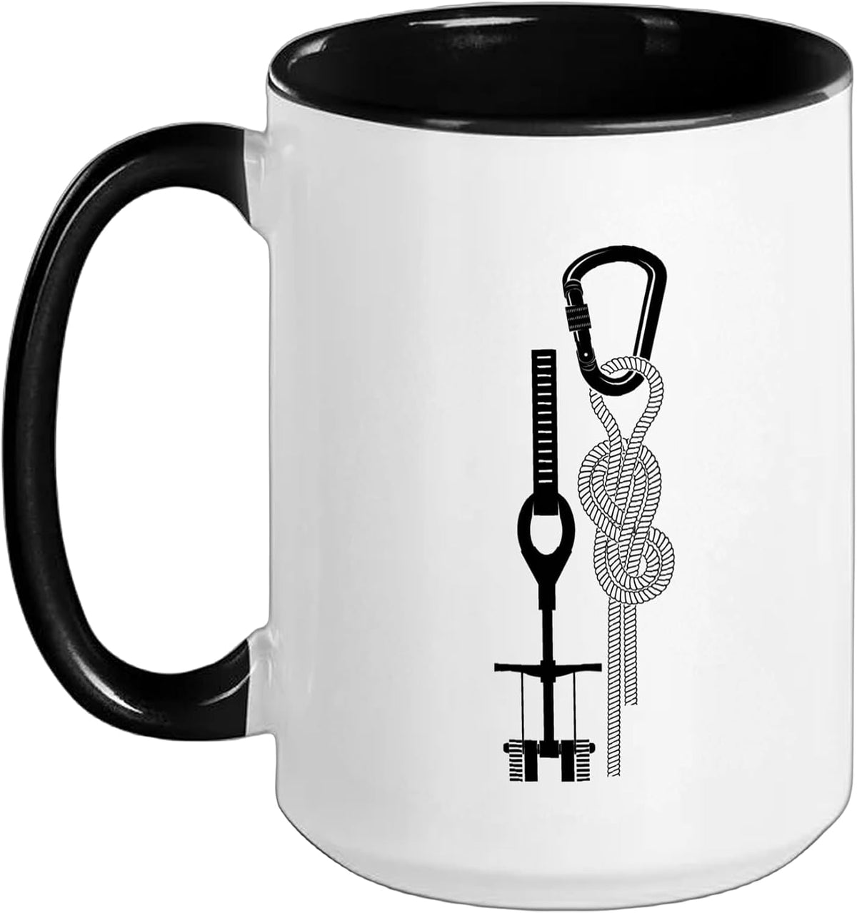 Carabiner Cam Rope Knot Climbing Gear Ceramic Mug