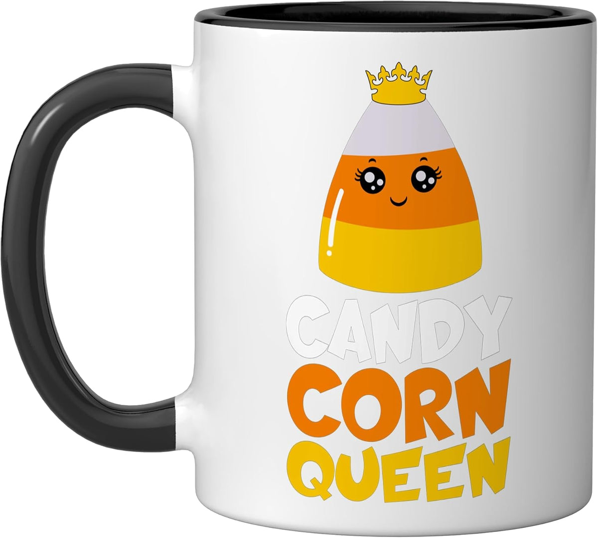 Candy Corn Queen Costume Halloween Kawaii Crown Girls Ceramic Mug