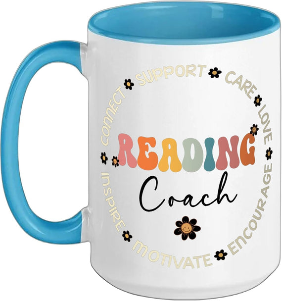 Cute Reading Coach Squad Appreciation Week Back To School Ceramic Mug