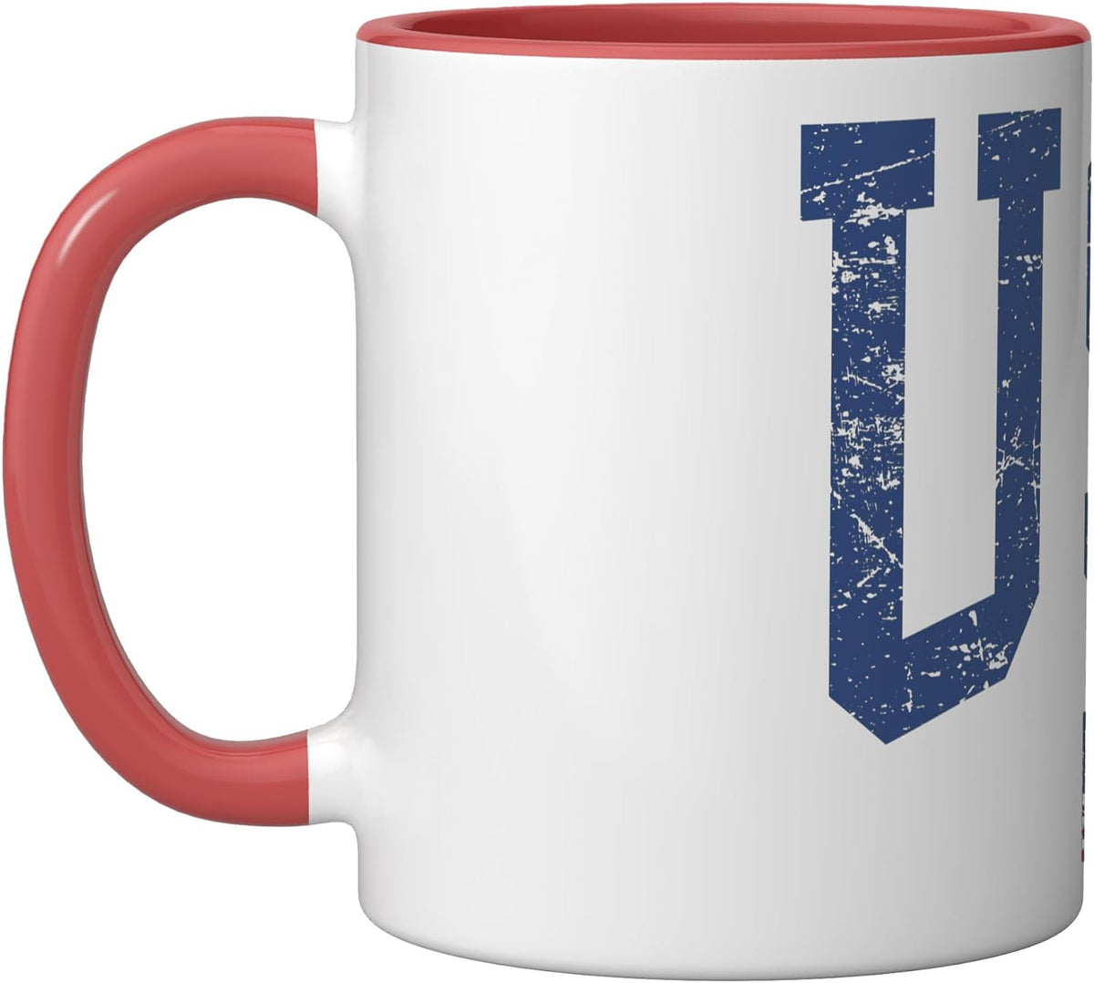 Vintage Patriotic Usa American Flag Ceramic Mug