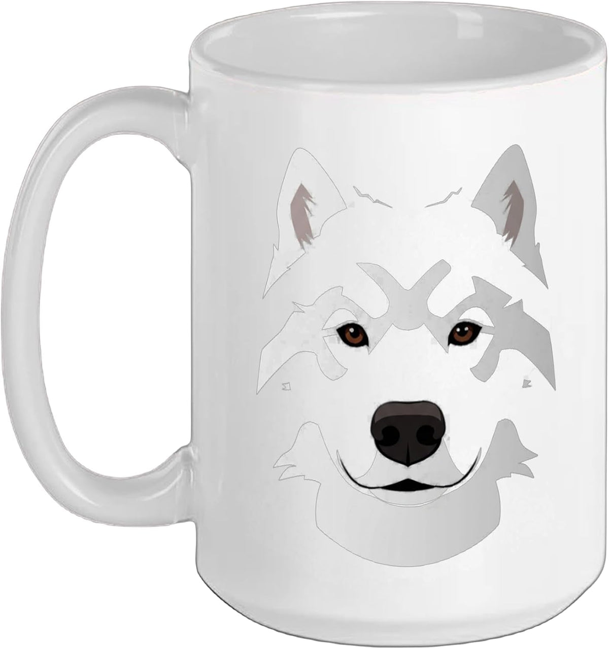 Cute Dog Lover Design For Puppy And White Shepherd Fans Ceramic Mug