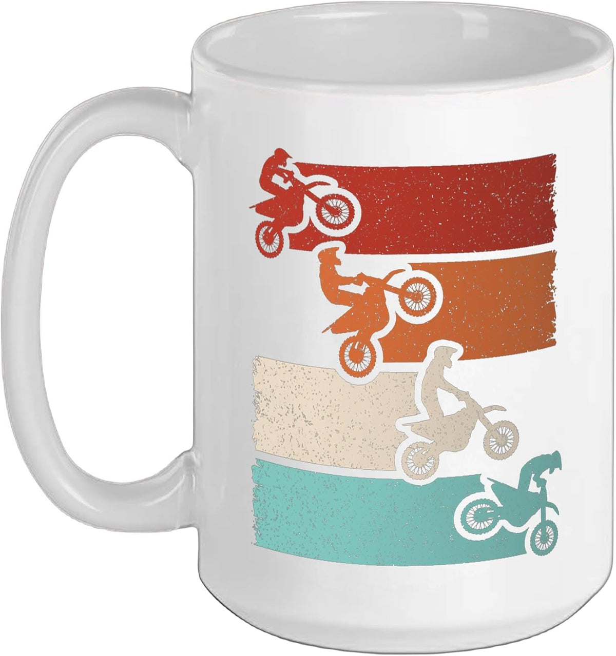 Retro Motocross Dirt Bike Motocross Lover Men Boys Kids Ceramic Mug